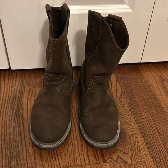 Brazos Leather, oil & slip resistant Leather work boots Size 8 - Picture 2 of 6